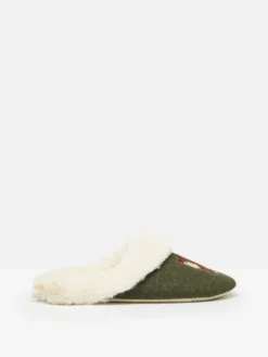 Joules Women's Slippet Luxe Mule Slipper - Heritage Green -Equestrian Related C48395s4