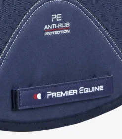 Premier Equine CC Airtechnology Shockproof Wool Pad - Dressage Navy/Grey Wool -Equestrian Related CLB23B1