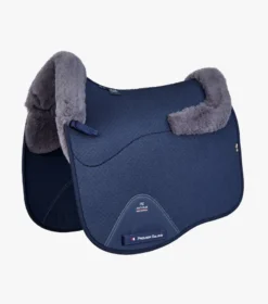 Premier Equine CC Airtechnology Shockproof Wool Pad - Dressage Navy/Grey Wool