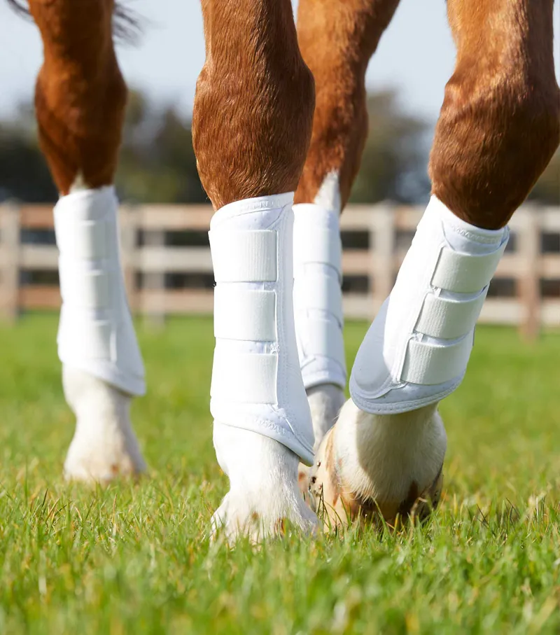 Premier Equine Carbon Air-Tech Single Locking Brushing Boots White 9 Premier Equine Carbon Air-Tech Single Locking Brushing Boots White - Image 7
