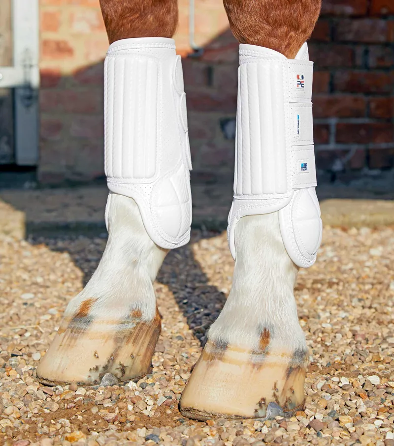 Premier Equine Carbon Tech Air Flex Eventing Front Boots White 3 Premier Equine Carbon Tech Air Flex Eventing Front Boots White