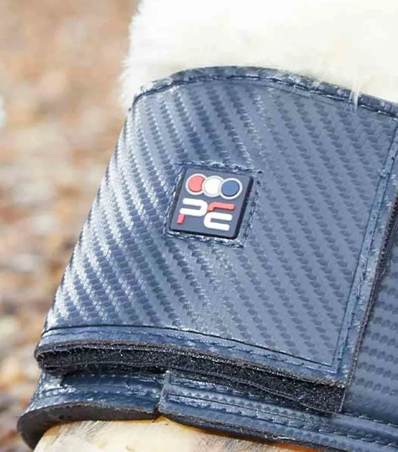 Premier Equine Carbon Tech Techno Wool Over Reach Boots Navy 5 Premier Equine Carbon Tech Techno Wool Over Reach Boots Navy - Image 3