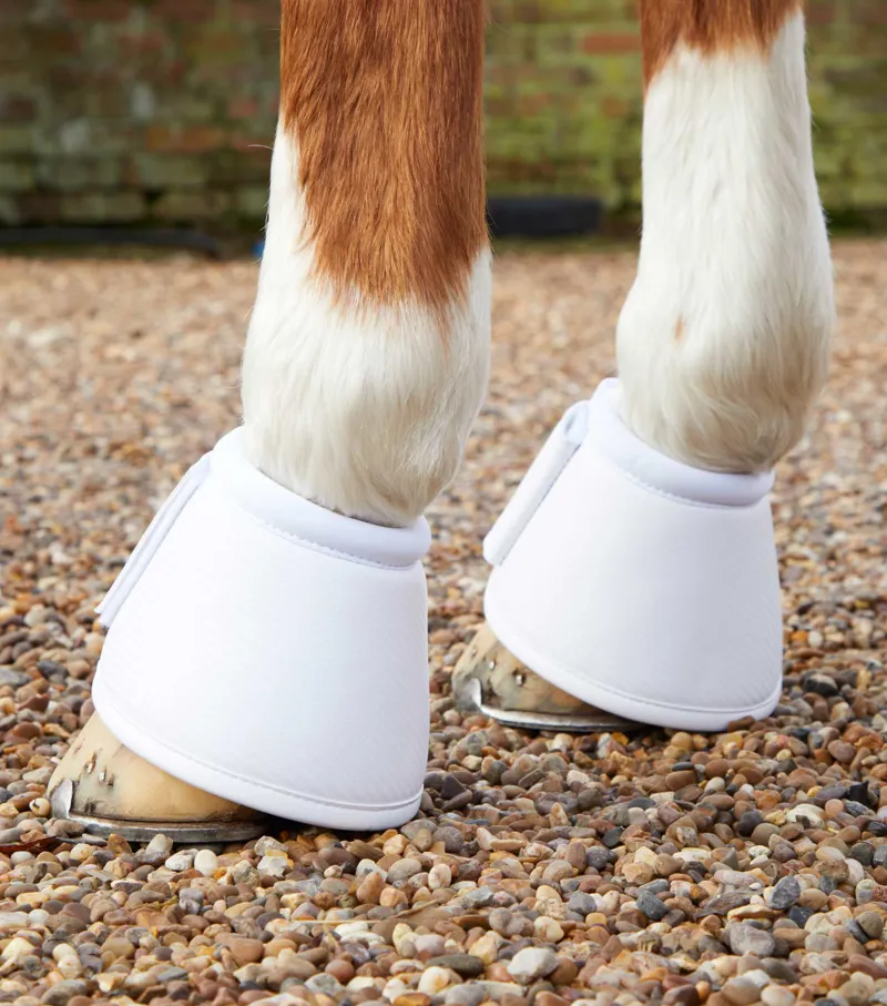 Premier Equine Carbon Wrap Over Reach Boots White 4 Premier Equine Carbon Wrap Over Reach Boots White - Image 2