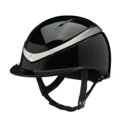 Charles Owen Halo Hat Black Gloss / Platinum