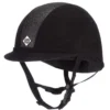 Charles Owen YR8 Sparkly Centre Children's Velvet Riding Hat Black -Equestrian Related Charles Owen YR8 Sparkly Centre Childrens Velvet Riding Hat 8
