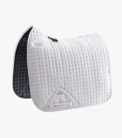 Premier Equine Close Contact Cotton Dressage Saddle Pad White