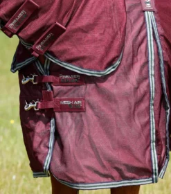 Premier Equine Combo Mesh Air Fly Rug With Surcingles Wine 11 Premier Equine Combo Mesh Air Fly Rug With Surcingles Wine -Equestrian Related Combo Mesh Air Fly Rug with Surcingles Wine 4