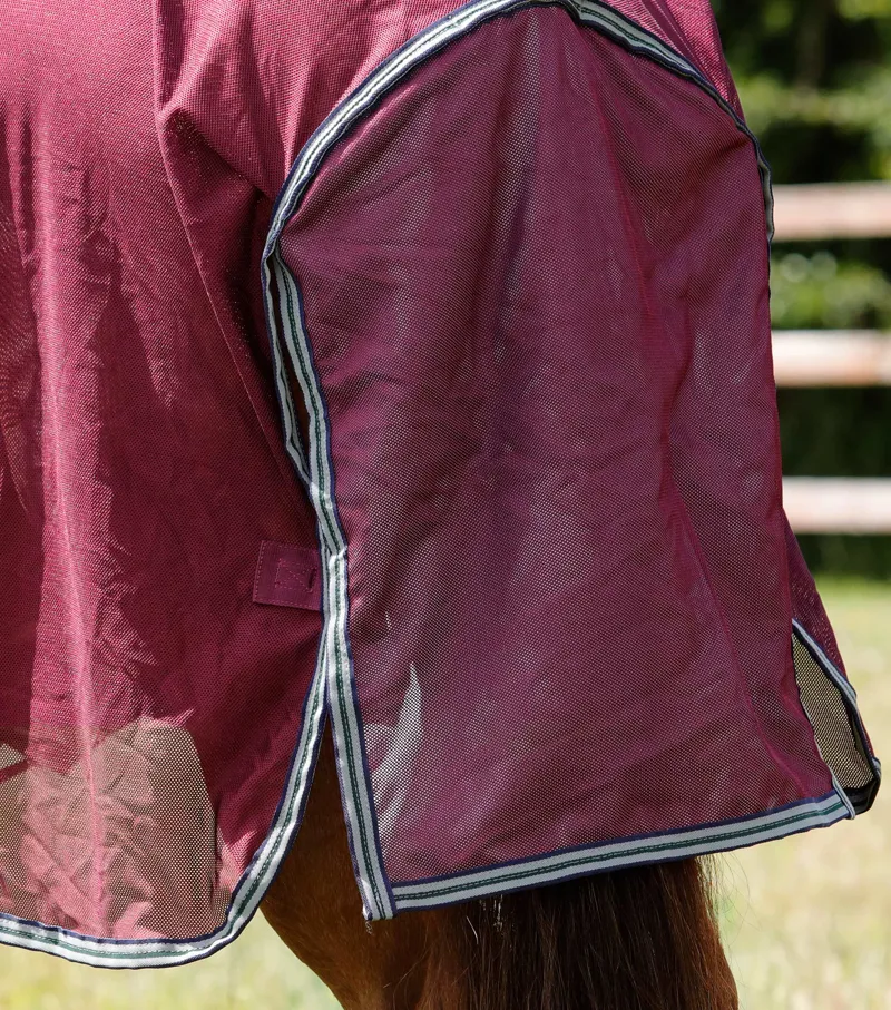 Premier Equine Combo Mesh Air Fly Rug With Surcingles Wine 8 Premier Equine Combo Mesh Air Fly Rug With Surcingles Wine - Image 6