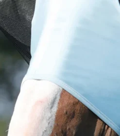 Premier Equine Comfort Tech Lycra Fly Mask Blue -Equestrian Related Comfort Tech Lycra Fly Mask Blue 4