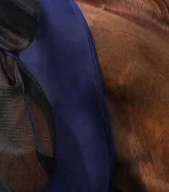 Premier Equine Comfort Tech Lycra Fly Mask Navy -Equestrian Related Comfort Tech Lycra Fly Mask Navy 3