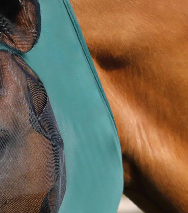 Premier Equine Comfort Tech Xtra Lycra Fly Mask Green 5 Premier Equine Comfort Tech Xtra Lycra Fly Mask Green - Image 3