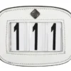 LeMieux Saddle Number Holder Square White Plain -Equestrian Related Competition20Number20White