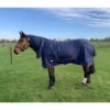 JHL Essential Mediumweight Combo Turnout Rug In Navy/Burgundy -Equestrian Related EQUINE JHL U EssentialMediumweightComboTurnoutRug NavyBurgundy 2