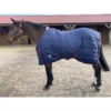 JHL Essential Mediumweight Stable Rug In Navy/Burgundy -Equestrian Related EQUINE JHL U EssentialMediumweightStableRug NavyBurgundy