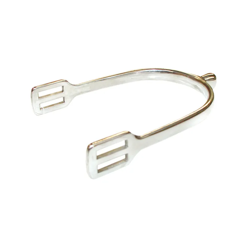 JHL Pro Steel Short Bobble Neck 15mm Spurs In Silver 3 JHL Pro Steel Short Bobble Neck 15mm Spurs In Silver