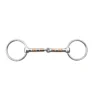 JHL Pro Steel Loose Ring Copper Roller Bit In Silver 1 JHL Pro Steel Loose Ring Copper Roller Bit In Silver -Equestrian Related EQUINE JHL U ProSteelLooseRingCopperRollerBit Silver
