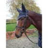 Mark Todd Crochet Full Fly Veil In Navy 1 Mark Todd Crochet Full Fly Veil In Navy -Equestrian Related EQUINE MarkTodd U CrochetFlyVeil Full Navy