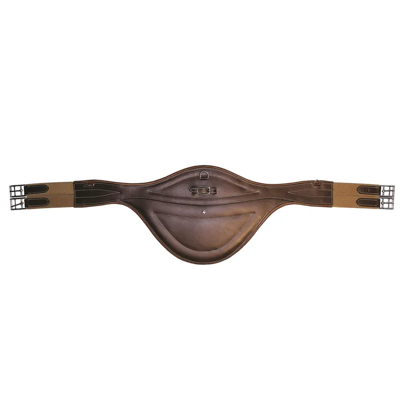 Mark Todd Deluxe Leather Elasticated Stud Girth In Havana 3 Mark Todd Deluxe Leather Elasticated Stud Girth In Havana