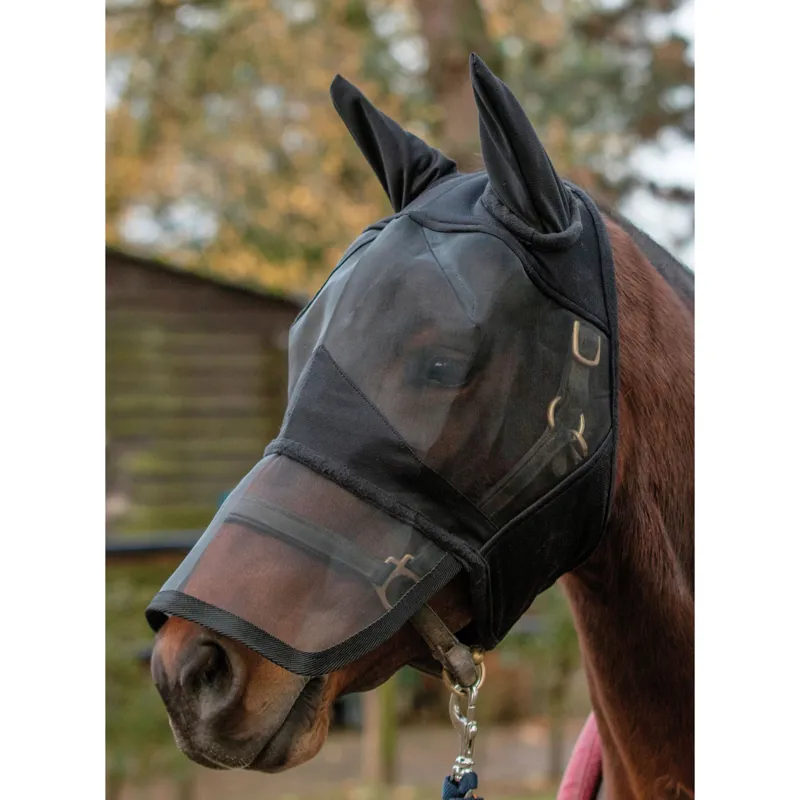 Mark Todd Padded Full Face Fly Mask In Black 3 Mark Todd Padded Full Face Fly Mask In Black