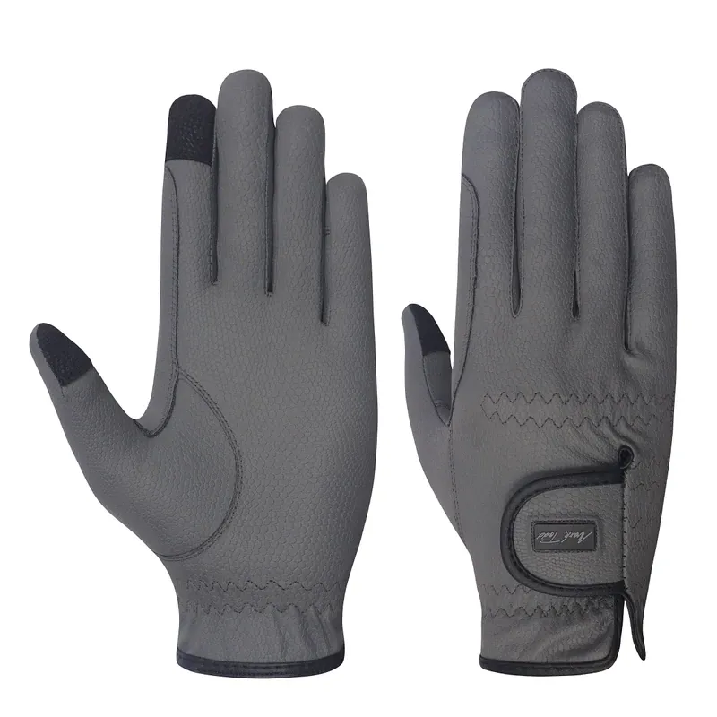 Mark Todd ProTouch Gloves In Grey/Black 3 Mark Todd ProTouch Gloves In Grey/Black