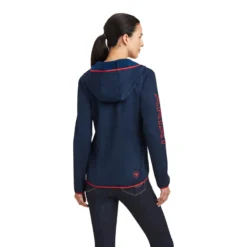 Ariat Women's Byron Full Zip Hoodie Navy -Equestrian Related F22 WMS ENGL 10041363 back