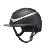 Charles Owen Halo Luxe Hat Black Matt / Platinum Wide Peak 1 Charles Owen Halo Luxe Hat Black Matt / Platinum Wide Peak -Equestrian Related Halo20Luxe20Black20Matt20Platinum