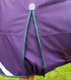 Premier Equine Buster Hardy 100g Half Neck Turnout Rug Purple -Equestrian Related Hardy Purple 4
