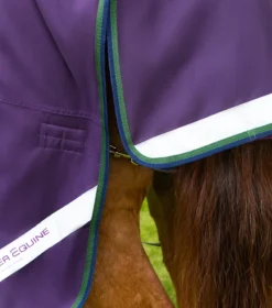 Premier Equine Buster Hardy 100g Half Neck Turnout Rug Purple -Equestrian Related Hardy Purple 6