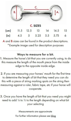 Premier Equine Curved Mouth Eggbutt Snaffle Bit -Equestrian Related Hollow Mouth Eggbutt Snaffle20Size 4