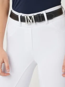 LeMieux Demi Pull On Bregging Full Seat White -Equestrian Related IT02957 detail ladiesdemibreggings white 2