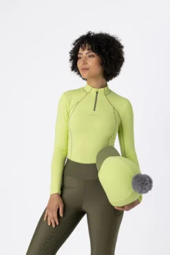 LeMieux Pom Hat Silk Kiwi -Equestrian Related IT02984 studio pomhatsilk kiwi 2