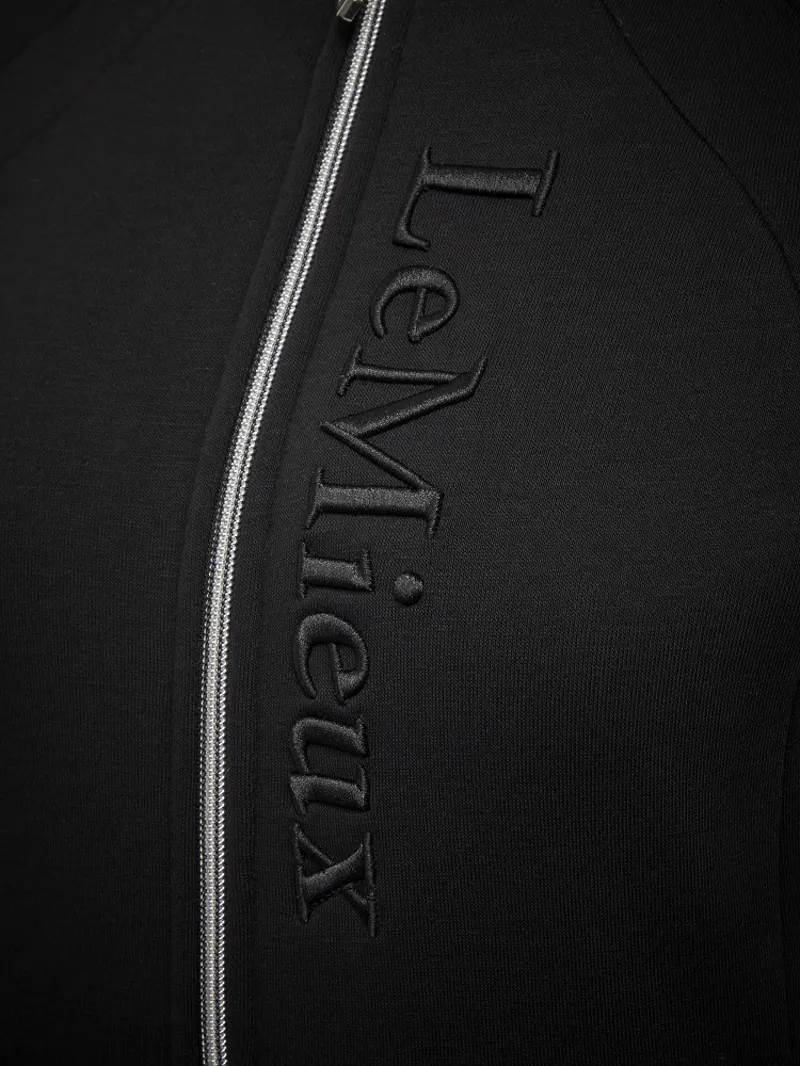 LeMieux Ladies Elite Sherpa Lined Zip Through Hoodie Black 8 LeMieux Ladies Elite Sherpa Lined Zip Through Hoodie Black - Image 6