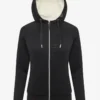 LeMieux Ladies Elite Sherpa Lined Zip Through Hoodie Black -Equestrian Related IT03160 product eliteladiessherpalinedhoodie black 1