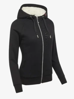 LeMieux Ladies Elite Sherpa Lined Zip Through Hoodie Black 10 LeMieux Ladies Elite Sherpa Lined Zip Through Hoodie Black -Equestrian Related IT03160 product eliteladiessherpalinedhoodie black 3