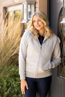LeMieux Ladies Elite Sherpa Lined Zip Through Hoodie Grey Marl 12 LeMieux Ladies Elite Sherpa Lined Zip Through Hoodie Grey Marl -Equestrian Related IT03161 lifestyle eliteladiessherpalinedhoodie greymarl 1