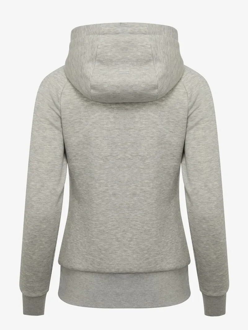 LeMieux Ladies Elite Sherpa Lined Zip Through Hoodie Grey Marl 6 LeMieux Ladies Elite Sherpa Lined Zip Through Hoodie Grey Marl - Image 4