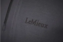 LeMieux Mens Elite Zip Polo Shirt Charcoal -Equestrian Related IT03168 detail menselitezippolo charcoal 4