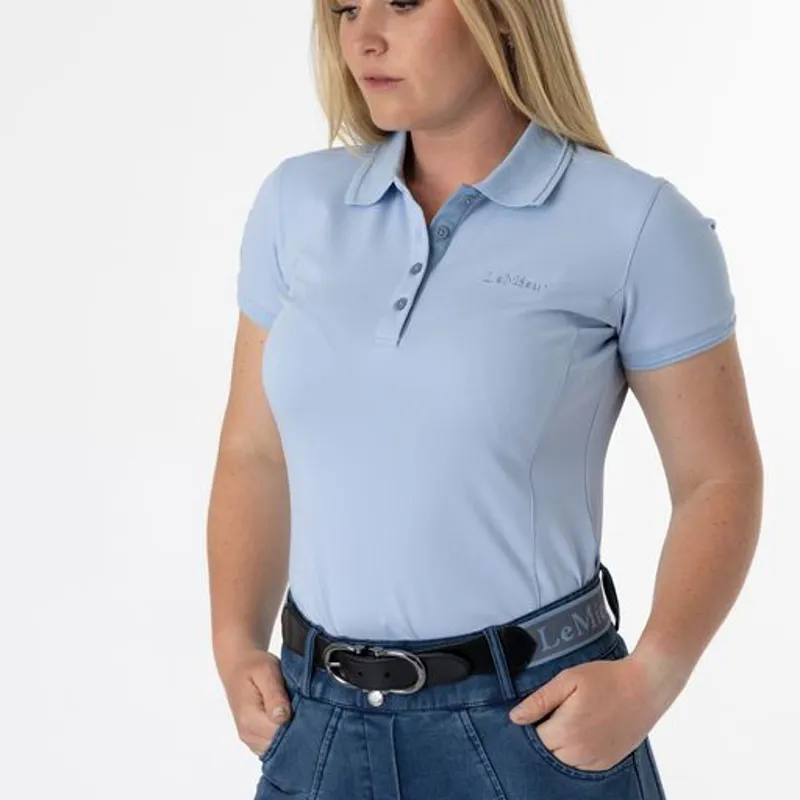 LeMieux Polo Shirt Mist 7 LeMieux Polo Shirt Mist - Image 5