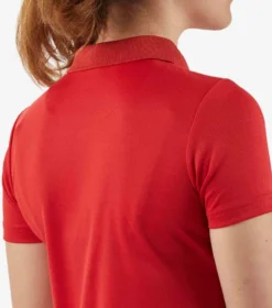 Premier Equine Junior Unisex Riding Polo Shirt Red -Equestrian Related Kids Unisex Pro Polo Shirt Red 4