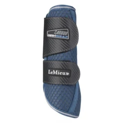 LeMieux Carbon Mesh Wrap Boots Blue -Equestrian Related LeMieux Carbon Mesh Wrap Boots BlueGrey 2