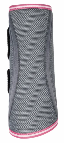 LeMieux Carbon Mesh Wrap Boots Watermelon -Equestrian Related LeMieux Carbon Mesh Wrap Boots GreyWatermelon 4