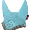 LeMieux Classic Lycra Fly Hood Azure 2 LeMieux Classic Lycra Fly Hood Azure -Equestrian Related LeMieux Classic Lycra Fly Hood Azure 1