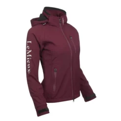 LeMieux Elite Ladies Soft Shell Jacket Burgundy -Equestrian Related LeMieux Elite Womens Soft Shell Jacket Burgundy 2