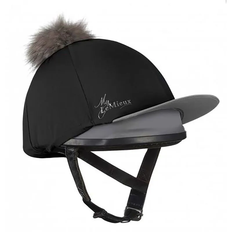 LeMieux Pom Hat Silk Black 3 LeMieux Pom Hat Silk Black