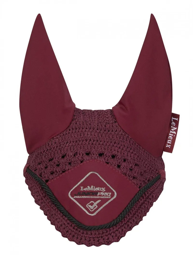 LeMieux Junior Pro Fly Mask Burgundy 3 LeMieux Junior Pro Fly Mask Burgundy