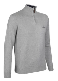 LeMieux Mens Jumper Grey 10 LeMieux Mens Jumper Grey -Equestrian Related LeMieux Monsieur Mens Crew Jumper Grey 3