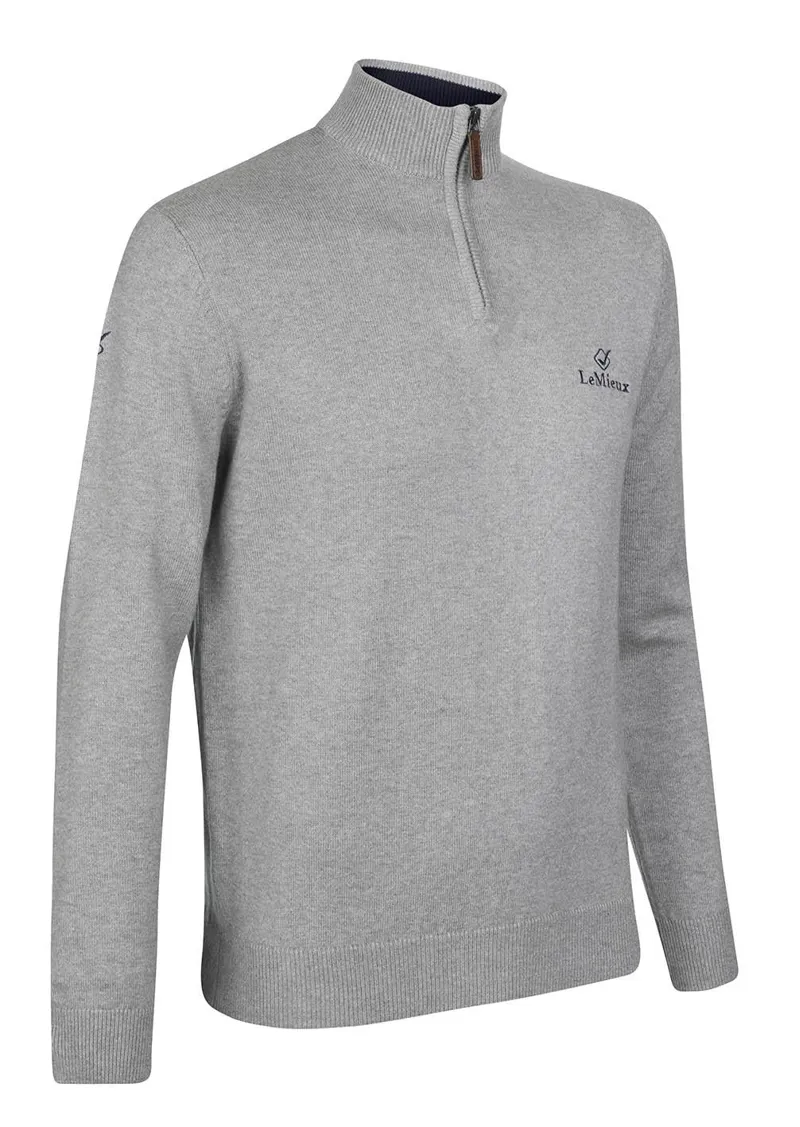 LeMieux Mens Jumper Grey 5 LeMieux Mens Jumper Grey - Image 3