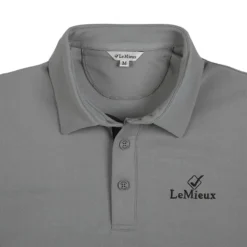 LeMieux Mens Polo Shirt Grey -Equestrian Related LeMieux Monsieur Mens Polo Shirt Grey 6