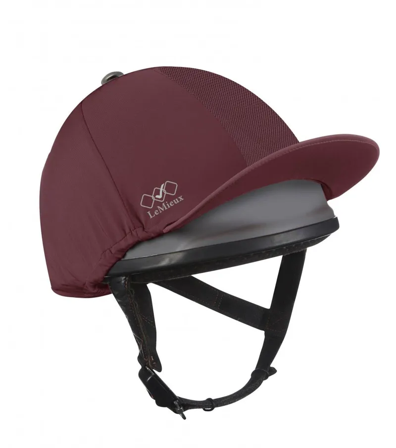 LeMieux Pro Mesh Hat Silk Burgundy 3 LeMieux Pro Mesh Hat Silk Burgundy
