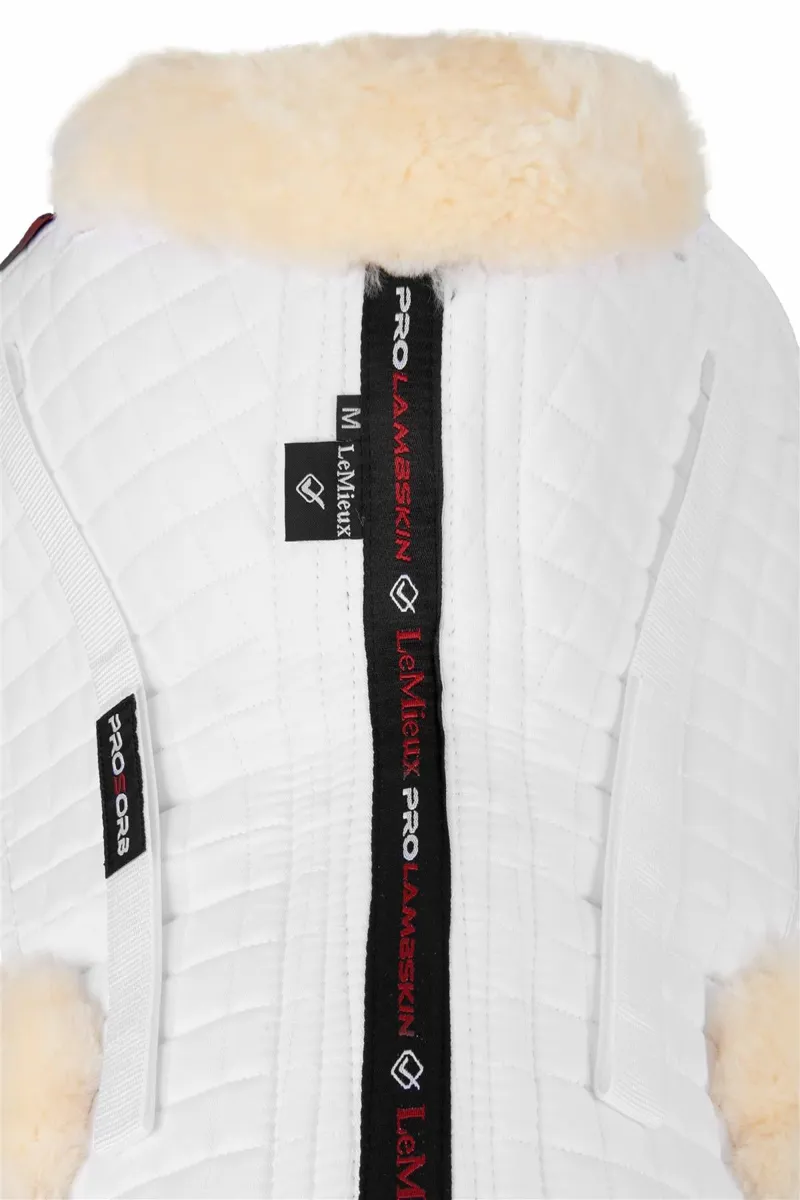 LeMieux ProSorb Merino+ Half Pad White/Natural 6 LeMieux ProSorb Merino+ Half Pad White/Natural - Image 4